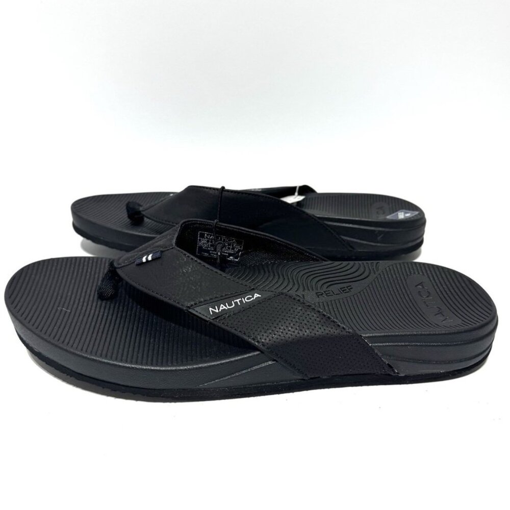 Nautica Mens Welsey Sandals Black Size 9 M